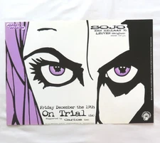 Art By Malleus Vintage Poster 2000's Stoner Rock Show ON TRIAL Belgium Dec. 19