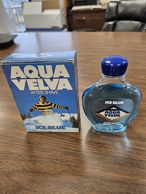 Vintage Aqua Velva Ice Blue After Shave 4 Oz. NOS