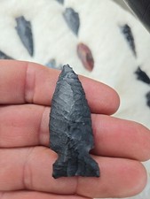 NORTHERN SIDE NOTCH OREGON OBSIDIAN INDIAN ARROWHEAD ARTIFACT COLLECTIBLE RELIC