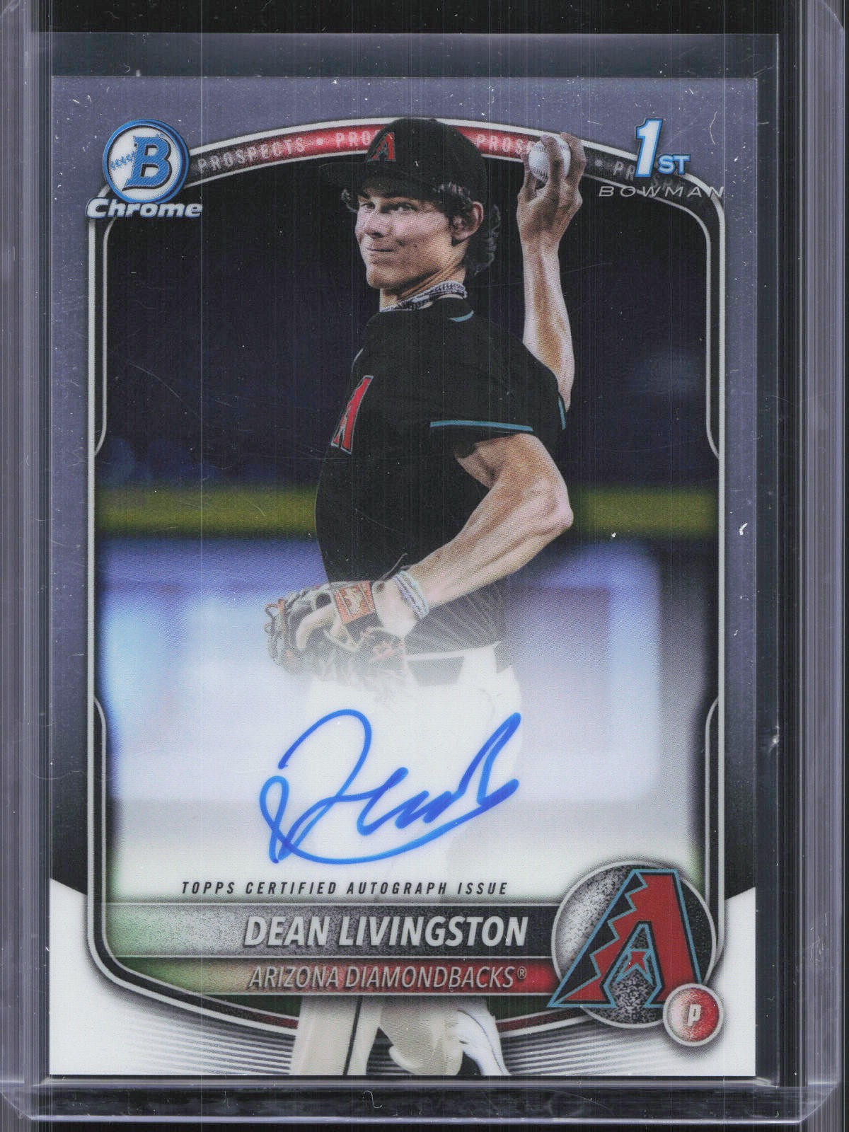 2025 Bowman Draft #CPA-DL Dean Livingston Chrome Prospect Autographs