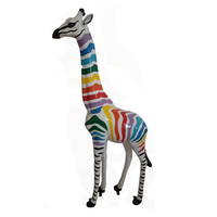 Abstrakte Figur Statue Giraffe Skulptur Deko Garten Design 205Cm Statuen Xxl Zoo