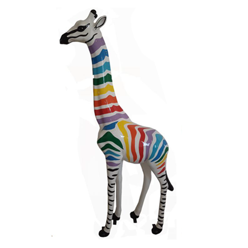 Abstrakte Figur Statue Giraffe Skulptur Deko Garten Design 205Cm Statuen Xxl Zoo-image
