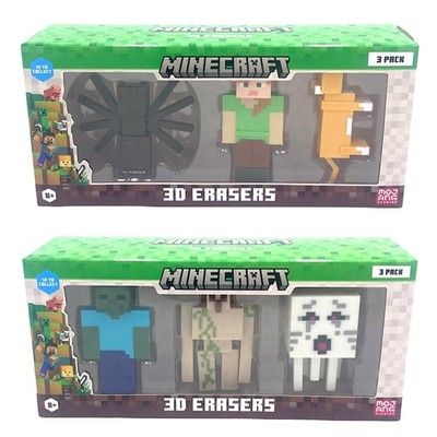Minecraft Gummi Figuren Set 3x Spielzeug Sammelfiguren Mojang 8+ Spielfiguren