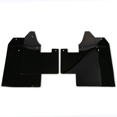 rallyflapZ | Mud Flaps & Fixing Kit to fit: Citroen C2 Black MSA 4mm PVC Gloss