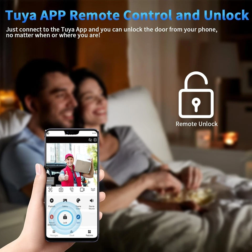 10 Inch Touch Monitor System,TUYA WiFi Smart Home Video Intercom Door Phone Kits - Image 4 of 4