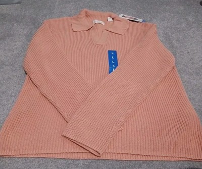 Wetterfester Vintage Orginal Orange Pullover Größe L Neu.A2