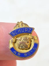 Schurz High School -Chicago Bulldog Vintage Pin 48