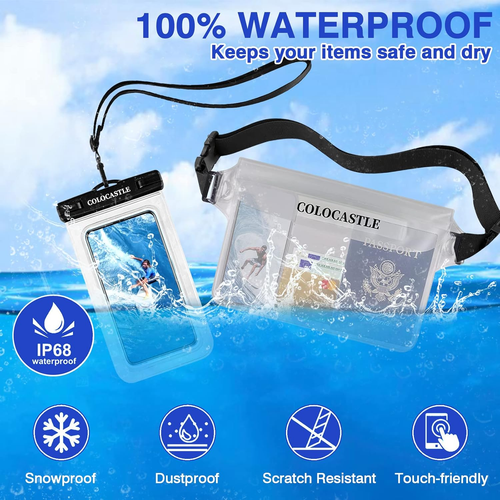 Custodia Impermeabile Smartphone, Borsa Impermeabile Mare, Sacca Stagna, Dry Bag - Foto 3 di 12