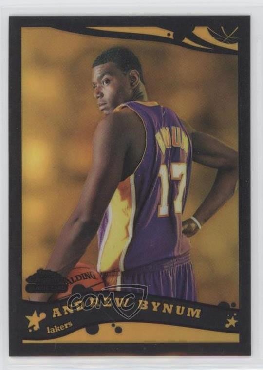 2005-06 Topps Chrome Black Refractor 180/399 Andrew Bynum #186 Rookie RC 1t4