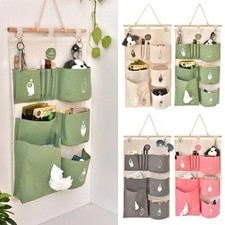 Practical 9 Pockets Wall Hanging Storage Bag Organizer Toys Container Decor Pock