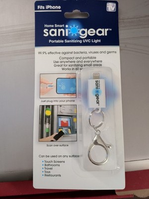 Sani Gear Travel Sanitizing UVC Light for iPhone Portable Key Chain