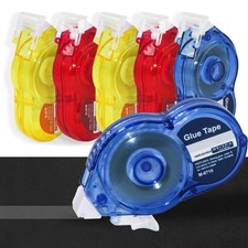 Scrapbook Tape, Set of 6 Pack Double Sided Tape Roller, 0.31 in x 32 Feet Glu...