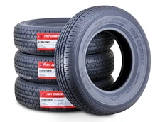 4PC Trailer Tires ST205/75R15 Free Country HD 10 Ply Load Range E w/Scuff Guard