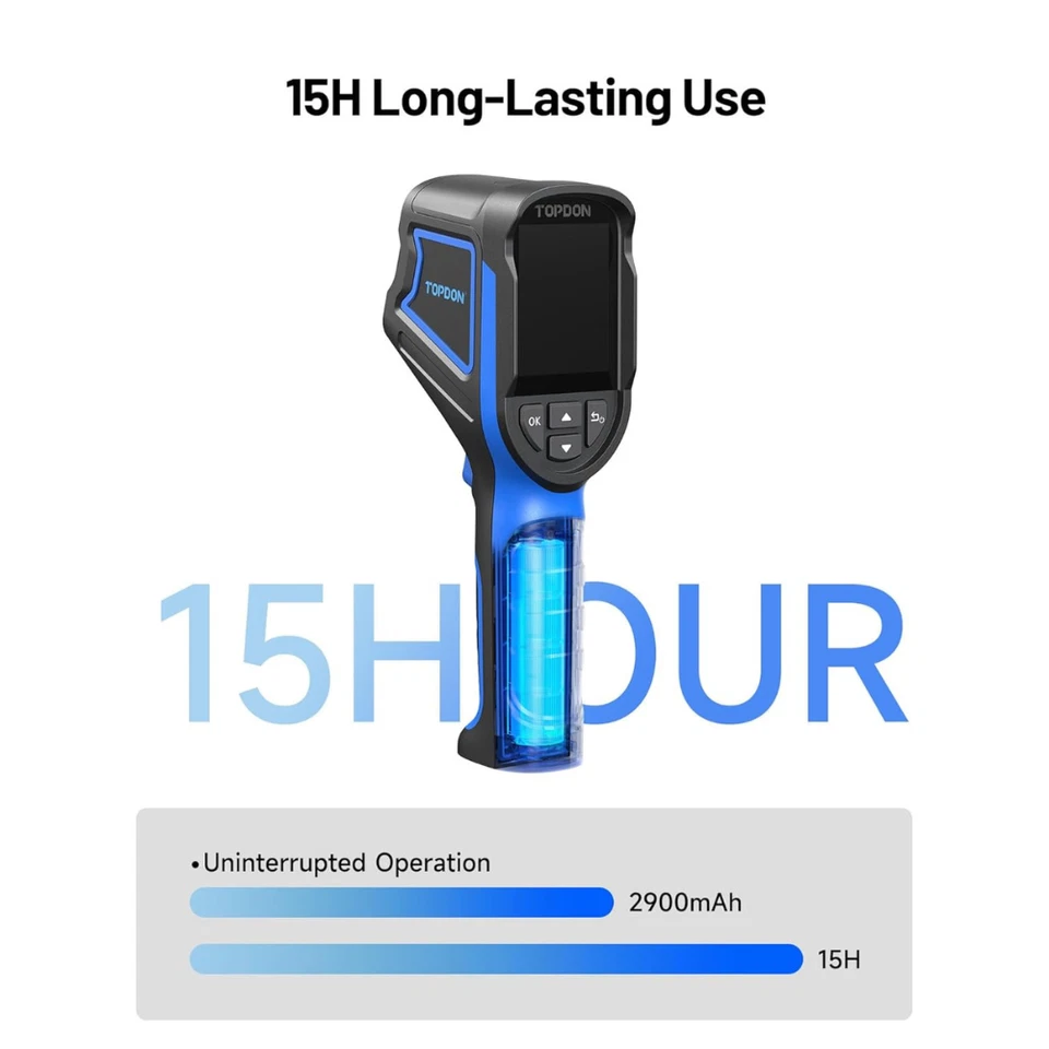 TOPDON TC004 Mini Thermal Imaging Camera 240x240 IR -20°C to 450°C 15H Battery - Image 4 of 4