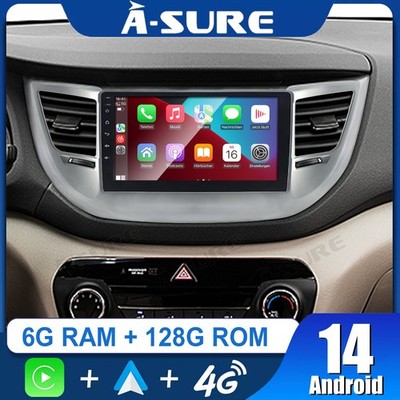 8 Core 6+128G Android 15 Autoradio CarPlay GPS NAVI Für Hyundai Tucson 2015-2018