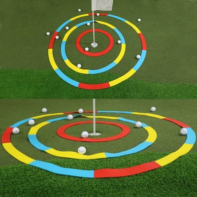 Golf Silicone Golf Putting Game Ring Safe  Tri-Function Golf Toys Kids Target