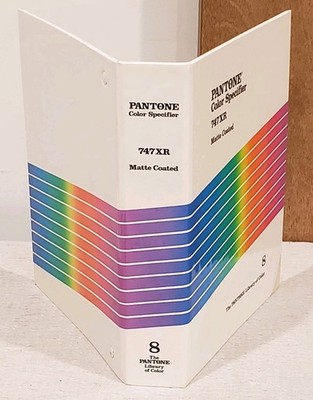 NEW OLD STOCK Pantone Color Specifier 747XR Matte Coated Volume 8 Binder Book 