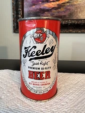 Keeley Flat top beer can Best Brewing Co Chicago IL Old Vintage. All original!