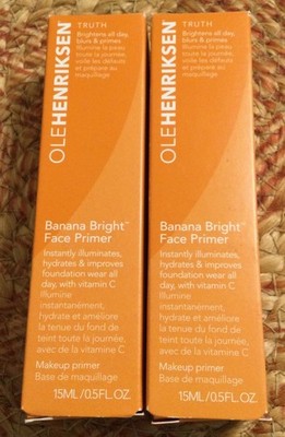 2x Ole Henriksen Banana Bright Face Primer 0.5oz Hydrate Complexion