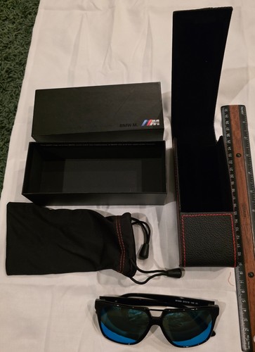 BMW 1503 Bluish Mirrored Sunglasses with Original Box, Case & Pouch