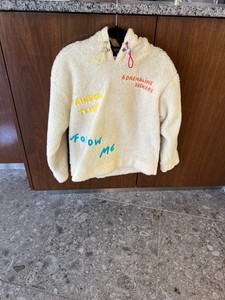Mira Mikati Women's Creme Long Sleeve Pullover/Jacket Hoodie Size:6 US / Eur 36