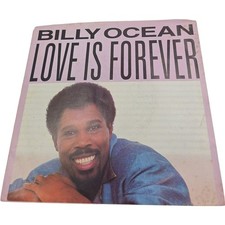 1984 Vintage Billy Ocean Love Is Forever 7" 45 RPM Jive Records JS1-9540