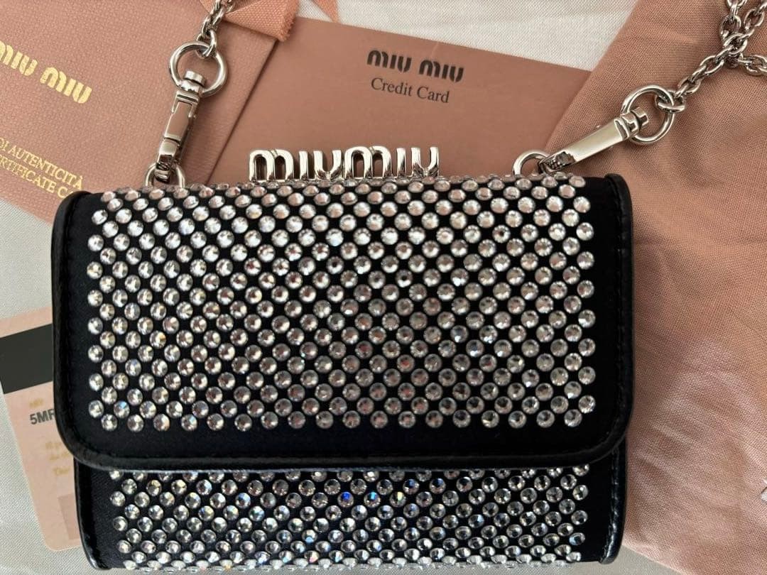 Miu Miu ♡ Super rare chain wallet ♡ Bijou image 4