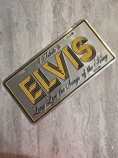 ELVIS PRESLEY Souvenir License Plate Collectible, Graceland, Memphis TN