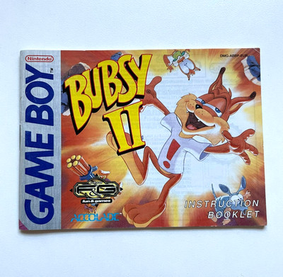 Bubsy II 2 Spielanleitung Booklet Instructions | Nintendo GameBoy | TOP Zustand