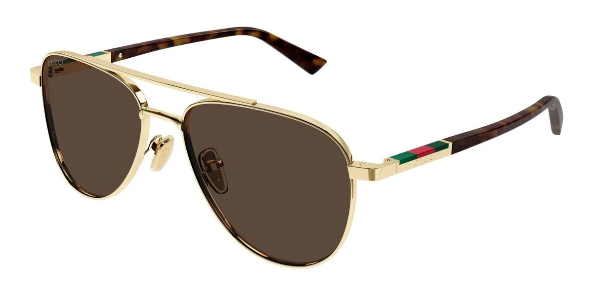 Gucci Aviator Gold Sunglasses for Men for sale | eBay