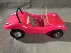 VINTAGE IRWIN DUNE BUGGY BARBIE & KEN CAR PINK CONVERTIBLE SOFT PLASTIC MOLD