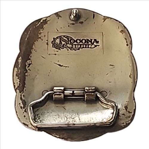 Nocona Oval Western Belt Silver Tone Buckle w/ Rhinestones - Picture 6 of 6