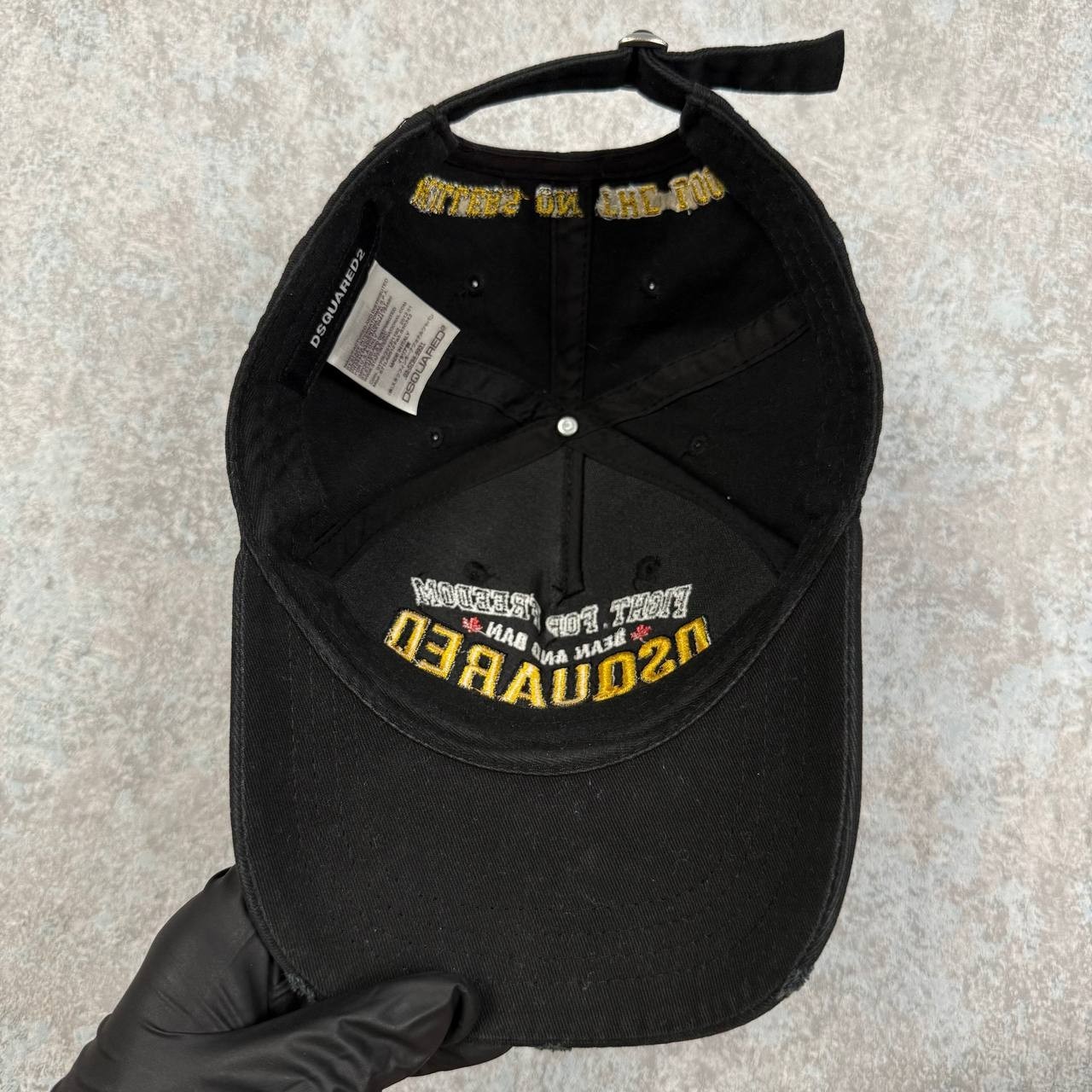 AUTHENTIC Dsquared2 Baseball Cap Adjustable Black… - image 5