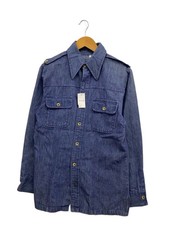 Levi s long-sleeved shirt, size M -- NVY plain PANATELA 70s, some stains.