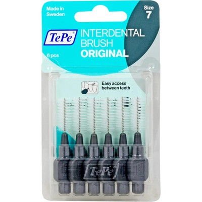 Tepe Interdentalbürste 1,3mm Grau 6St - PZN 7641423