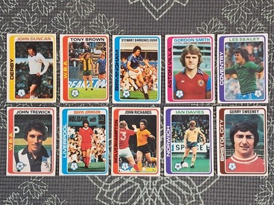 1979-80 Topps Karten Englische Fußballer x 10