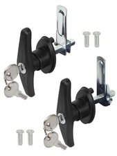 Truck Cap Camper Shell T-Handle Lock Latch Replacement Kit with Keys L&R Lock