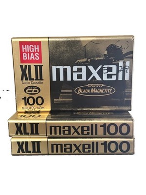 Maxell XL II 100 High Bias Audio, Brand New Cassette Tape, 100 Min