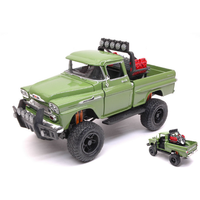 Chevrolet Apache Fleetside Pick Up Off Road 1958 Green 1:24 Motormax Auto Strada