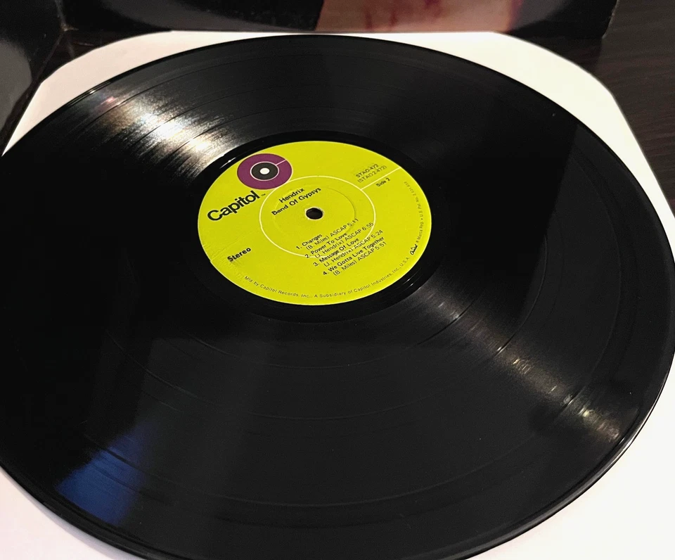 JIMI HENDRIX - Band Of Gypsys (Ludwig RL) (1970) - 12" Vinyl Record LP - VG Foto 4 de 4