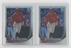 Mike Trout 2025 Bowman Chrome Mega Refractor #1 w/sleeve- 2 card lot