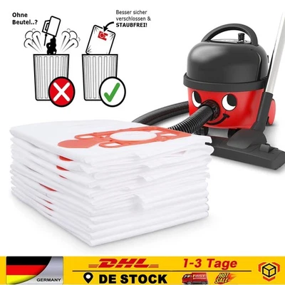 MARKENLOS 16/6x Vlies Staubsaugerbeutel geeignet Numatic Henry Hetty James Harry 3 lagig