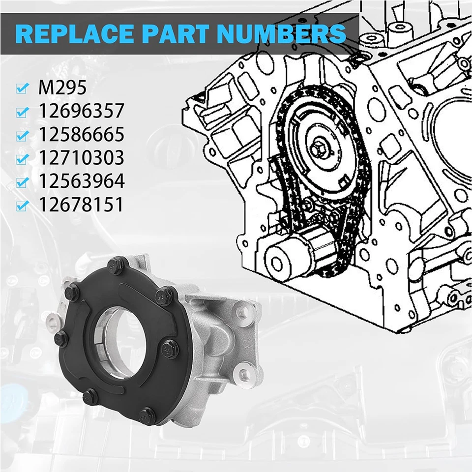 5.3L V8 AFM Camshaft Oil Water PumpTiming Chain Kit FOR Chevrolet Silverado GM Foto 3 de 4