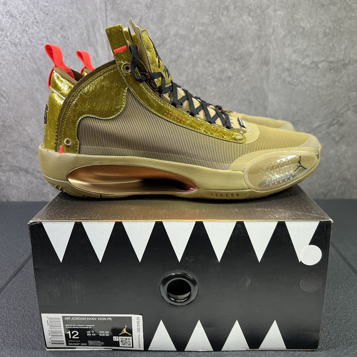 Size 12 - Zion Williamson x Air Jordan 34 Bayou Boys for