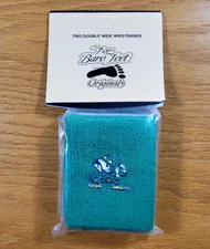 Notre Dame Fighting Irish Wristbands Green Adult Set Of 2 Double Wide Sweatbands