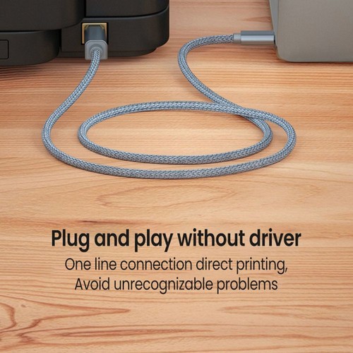 auf USB B 2.0 Drucker kabel Drucker Hohe Geschwindigkeit For Epson HP Brother - Bild 2 von 13