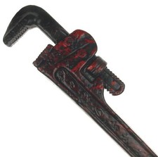 Bloody Pipe Wrench Halloween Decor Party Fake Lifesize Costume Horror Prop Prank