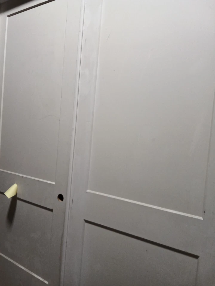 74-in x 96 in Interior Wood Double Interior Door  - Image 2 of 4