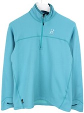 HAGLOFS Polartec Sweatshirt Women's Large Pullover With Thumb Holes Half