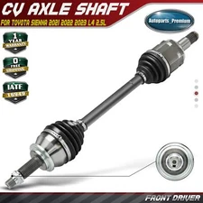 Front Left Driver CV Axle Assembly for Toyota Sienna 2021 2022 2023 2024 L4 2.5L